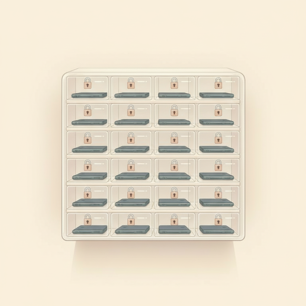 OffBox — 30 lockable compartments